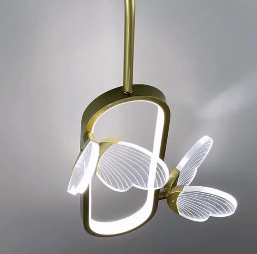 Бра в удлиненном корпусе, на котором разместились две бабочки Line F Арт. B1201-2 - фото 2