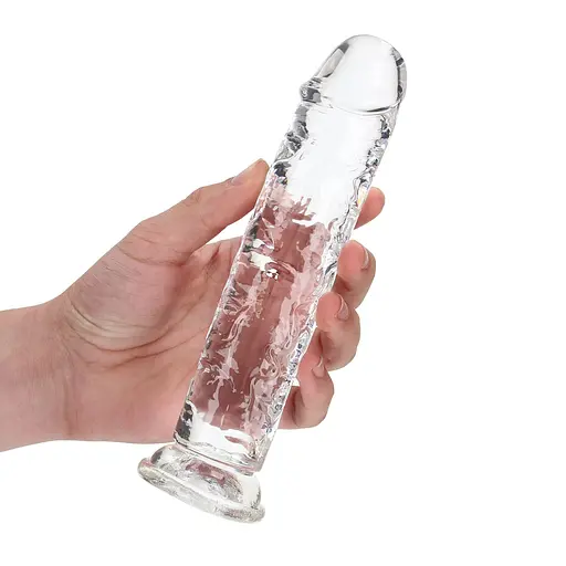 Фалоімітатор RealRock Crystal Clear Realistic Dildo 7'' 20 см прозорий - фото 4