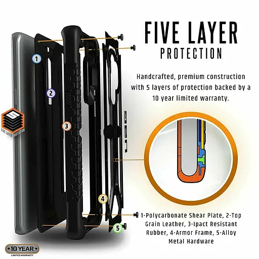 Оригинальный противоударный чехол UAG Monarch для Samsung Galaxy S10 Plus (6.4") Crimson 211351119494 - фото 12