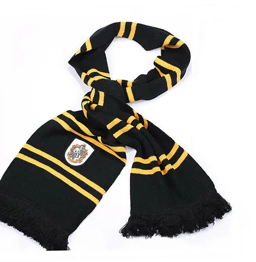 Шарф факультетов Хогвартса Пуффендуй с бахромой HP 6,115.634 - фото 1