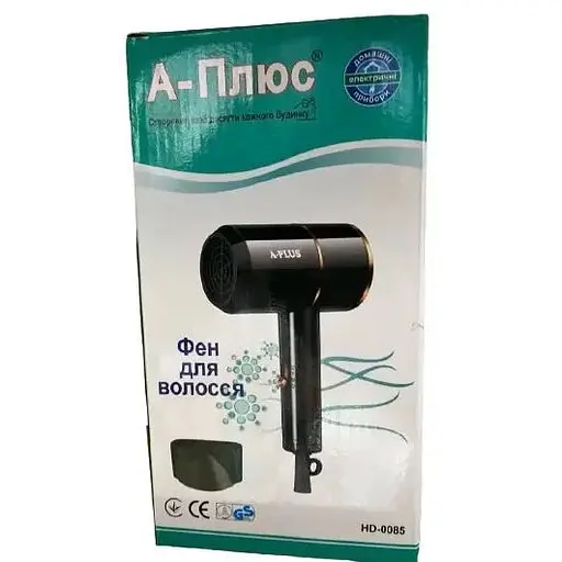 Фен для сушки укладки волос A-Plus HD-0085 маленький дорожный мини компактный 1200 Вт - фото 3