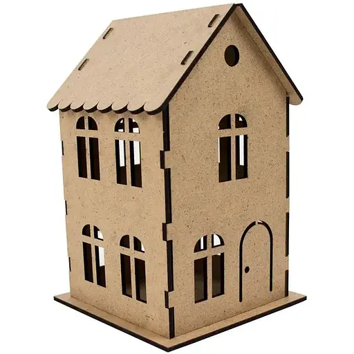 Заготовка Rosa Talent Хатинка 3Д 1 ДВП 12.5х12.5х20 см