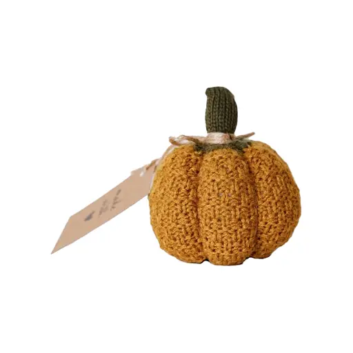 Декоративний текстильний виріб Прованс Pumpkin вохра 9 см (40273)