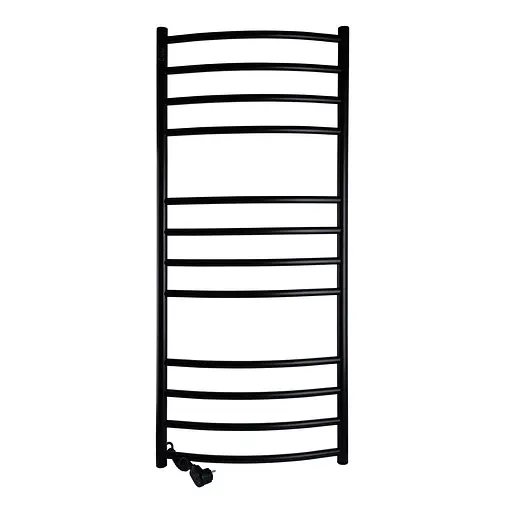 Полотенцесушитель UNIO LDE EL 1200-500-12 BLK Лестница Дуга Элит черная (21554) - фото 1