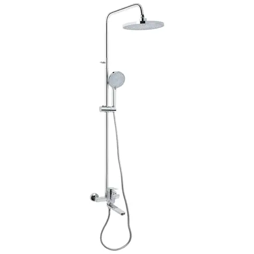 Душевая система универсальная Qtap Stenava New Chrome с изливом QTSTE111CRM45538 - фото 1