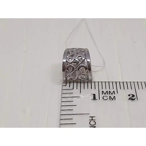 Серебряная серьга-кафф на хеликс. 9132308Р - фото 4