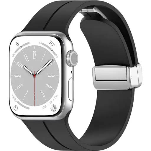 Ремешок DK CDK для Apple Watch 40mm (Series 4 / 5 / 6 / SE1 / SE2) Silicone Sport Magnetic (017247) (black / - фото 1