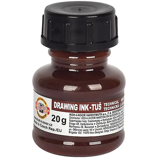 Тушь для черчения Koh-i-Noor 20 г коричневая (1417009)