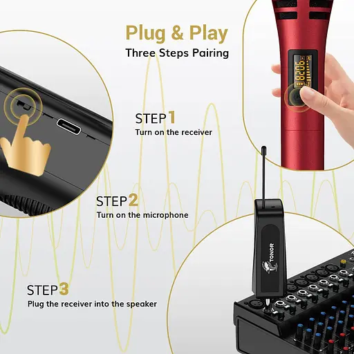 Беспроводной микрофон TONOR TW-320 - фото 6