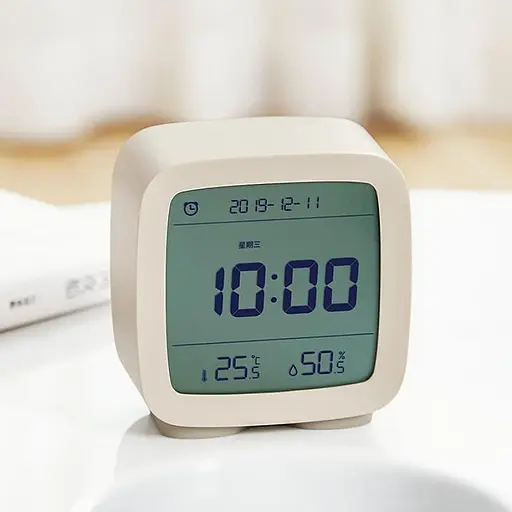 Умный будильник Xiaomi Qingping (Часы, Будильник, Гигрометр) CGD1 Beige (Global) - фото 2