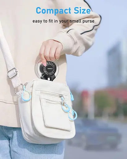 Портативный вентилятор TriPole Handheld Fan Misting Fan 4000mAh Portable Fan with Mist 3 скорости - фото 4