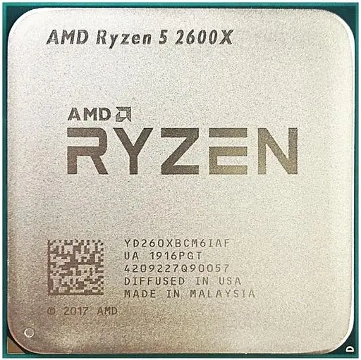 Процессор AMD Ryzen 5 2600X (YD260XBCM6IAF) (Socket AM4, 12T, 4.2 ГГц, Tray) Б/у - фото 1