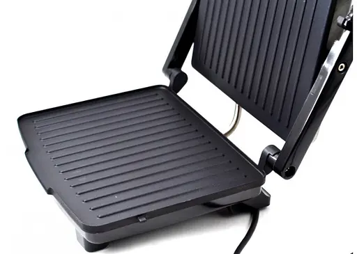 Прижимной контактный электрический гриль Crownberg CB-1045 домашний с антипригарным покрытием 2000Вт Серый - фото 5
