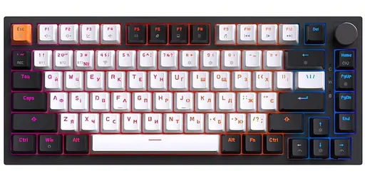 Клавіатура GamePro Asgard Valhalla 75% Exploded QLAB Orange Switches (MK160B Pro) - фото 3