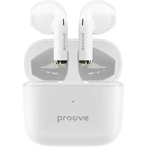 Бездротові навушники Earphones Proove Mainstream, IPX4, ENC, BT5.3, 40mAh, 400mAh, 4h, TWS white UA UCRF