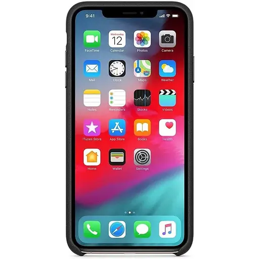Оригінальний шкіряний чохол Apple Leather Case для iPhone XS Max (6.5") Black (MRWT2ZM/A) - фото 4