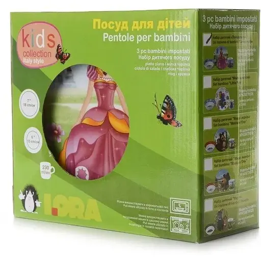 Набір дитячий 3 предмети "Попелюшка" NPA1SETKIDS - фото 9