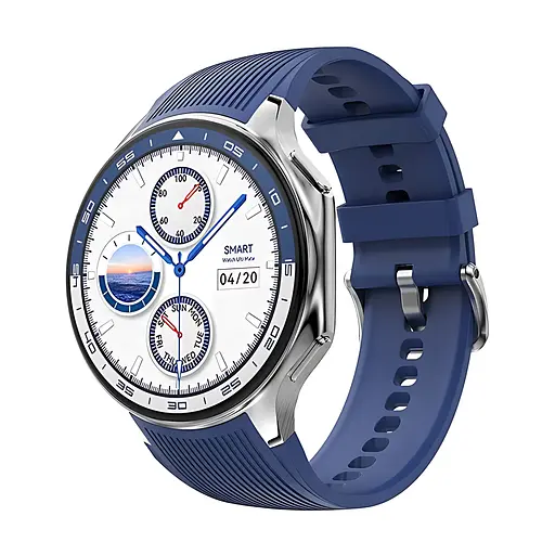 Розумний годинник NO.1 DT WATCH X з можливістю підключити навушники (Сріблястий)