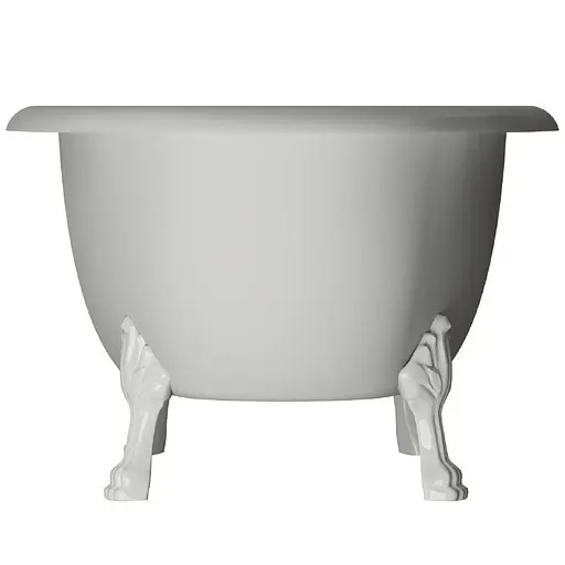 Ванна окремостояча матова Amdcon Olmpa 180x90 біла з литого каменю білі ніжки OLMPA_180_nzhk_MAT Білий матовий - фото 9