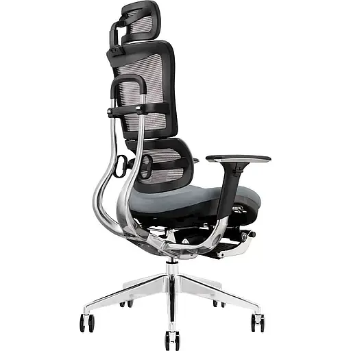 Офисное кресло GT Racer X-801L (W-20, B-40), светло-серое (X-801L Bright Gray (W-20 B-40)) - фото 2