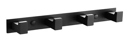 Планка с крючками ASIGNATURA Unique черная (85604802) - фото 1