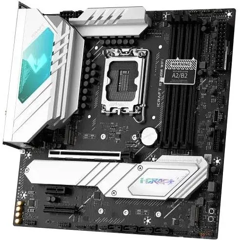 Материнская плата Maxsun LGA1700, iCraft B760M WIFI, B760, 4xDDR5, Int.Video(CPU), 4xSATA3, 1xPCI-E 16x 5.0, 1xPCI-E 4x 3.0, 1xPCI-E 1x, 3xM.2 4.0, RTL8125B, 4xUSB3.2/4xUSB2.0, 1xUSB TypeC 3.2, DP/HDMI, WiFi 6E+BT5.3, 17 фаз, ARGB, MicroATX (MS-iCraft B760M WIFI) - фото 4