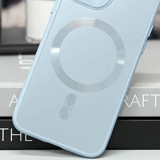Чохол Epik TPU+Glass Sapphire Midnight with MagSafe для Apple iPhone 15, 6.1 Блакитний/Blue - фото 2