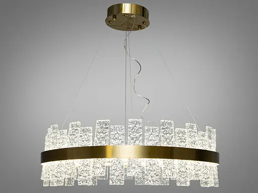 Оригинальная дизайнерская хрустальная светодиодная люстра в коридор - фото 1