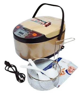 Універсальна багатофункціональна мультиварка Rainberg RB-6207 12 програм з антипригарним покриттям - фото 4