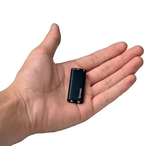 Міні диктофон Savetek 200 (GS-R01s), 32 Гб пам'яті, активація запису голосом VOR, до 192 годин запису, Оригінал (100800-1)