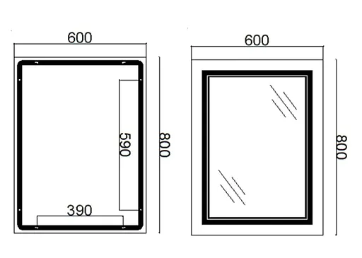 Дзеркало Qtap Cardinal з LED-підсвічуванням Touch QT0478C6080 - фото 12