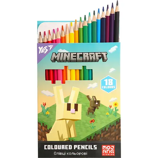 Олівці кольорові Yes Minecraft Spring 18 кольорів (290773) - фото 3
