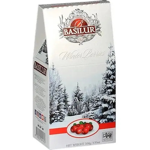 Чай чорний Basilur Зимові ягоди Брусниця 100 г картон - фото 1