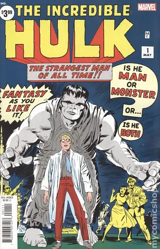 Incredible Hulk Facsimile Edition (2019 Marvel) #1.2019
