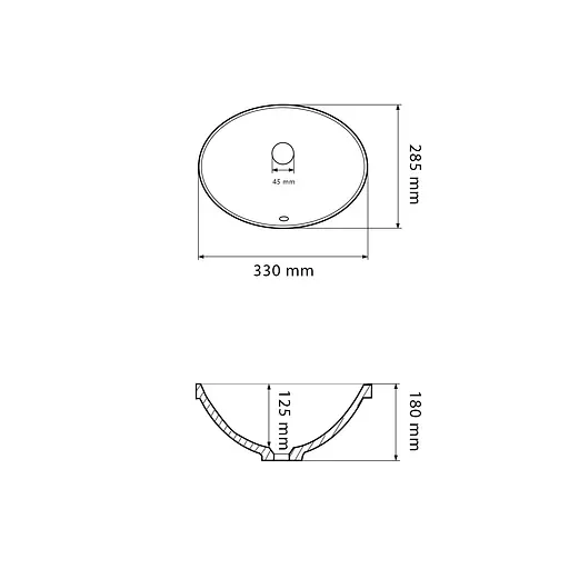 Умивальник VBI Mestre S white врізний VBI-018008, Білий - фото 2