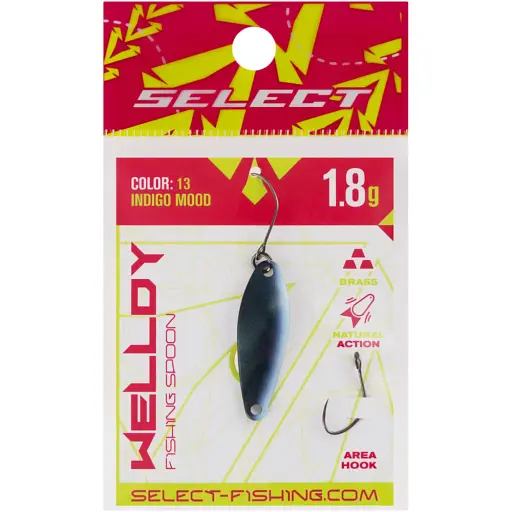 Блешня Select Welldy 1.8g 31mm #13 Indigo Mood - фото 2
