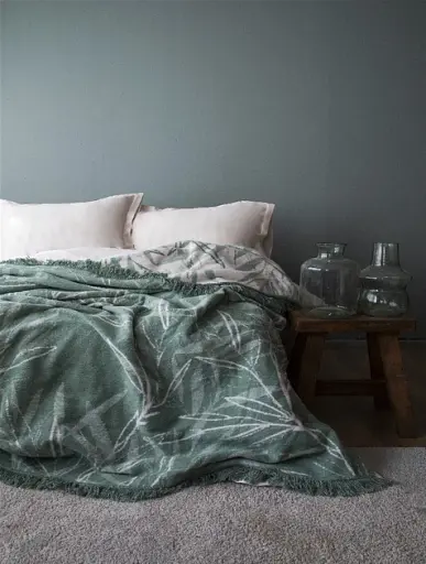 Плед Ardesto Leonardo Листя 200х220 см зелений (ART0411LT) - фото 2