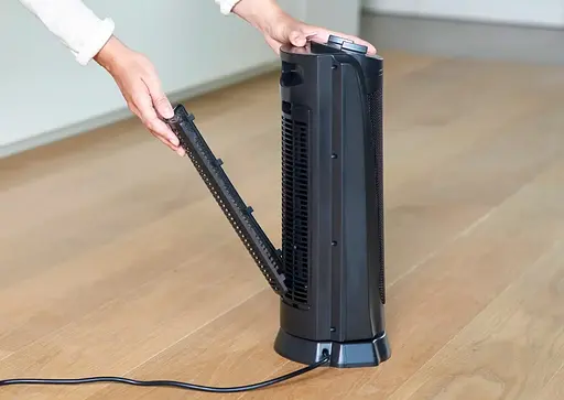 Тепловентилятор BLACK+DECKER 2,0 кВт, площадь обогрева 20 кв.м., напольный, черный (BXSH2002E) - фото 6