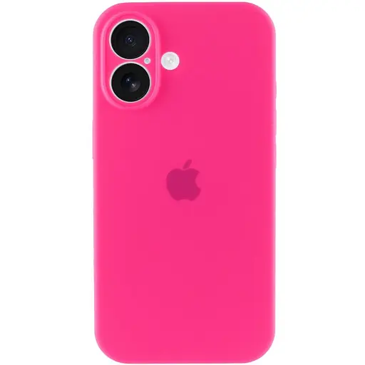 Чохол Epik Silicone Case Full Camera Protective AA для Apple iPhone 16, 6.1 Рожевий/Barbie pink - фото 5