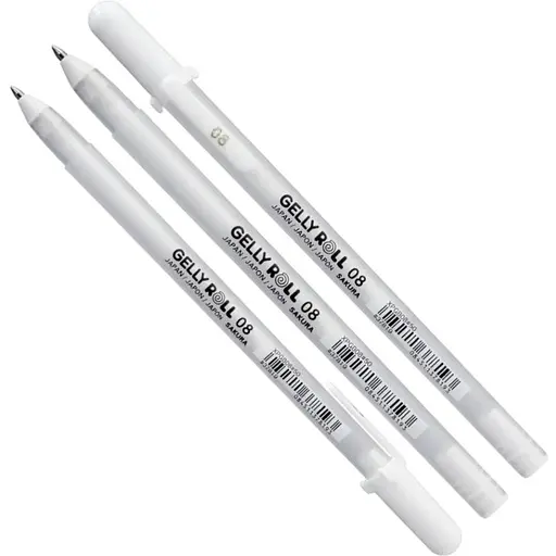 Ручка гелева Sakura Біла Gelly Roll - фото 1