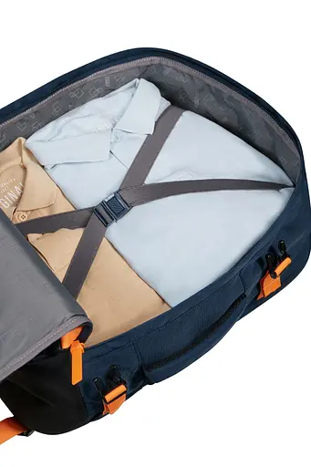 Рюкзак Для Путешествий M 15.6" American Tourister TAKE2CABIN NAVY/RADIANT ORANGE 45x36x20 91G*41005 - фото 11