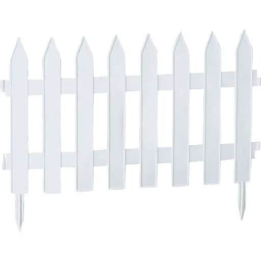 Садовое ограждение Prosperplast Garden Classic белое 3.2 м