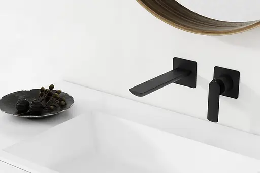 Смеситель для умывальника Kohlman Experience Black Matt + Box скрытого монтажа QW180EB Черный матовый - фото 2