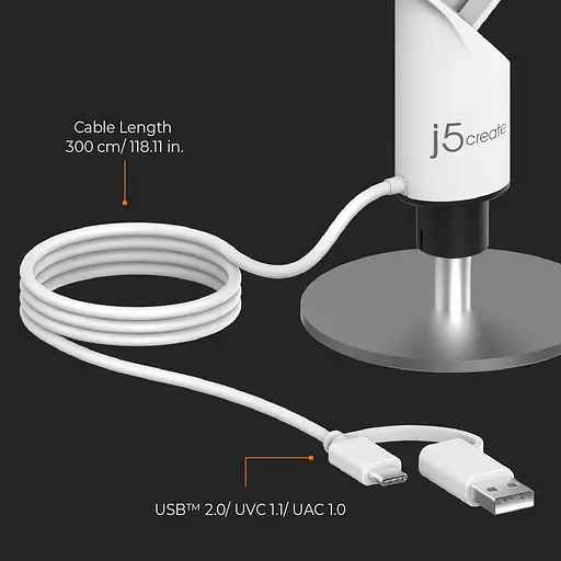 Веб-камера j5create Bеб-камера JVCU360-N USB A/C (JVCU360-N) - фото 9