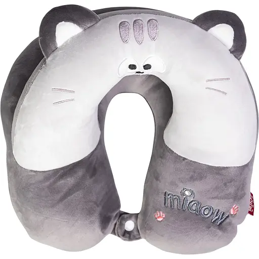 Подушка для шеи Miaow U-образная двойная серый HP-56-27G