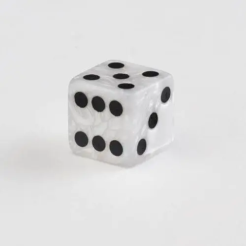 Набір кубиків Q-Workshop Full Pack D6s: Pearl&Black (20 шт.) (S20602) - фото 2