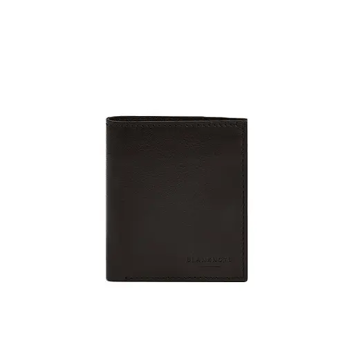 Кожаный портмоне на кнопке Brut темно-коричневый краст - фото 7