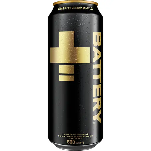 Уценка. Энергетический безалкогольный напиток Battery Energy Drink 500 мл - фото 1
