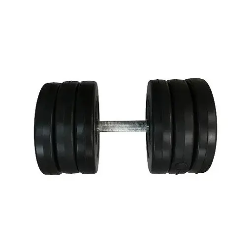 Гантель складальна композитна в пластиковій оболонці Rock Pro-R 16,5 кг NE-PL-R-016