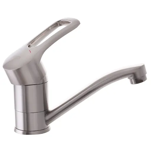 Змішувач для умивальника Haiba Hansberg 004 нержавіюча сталь HB0190 - фото 2